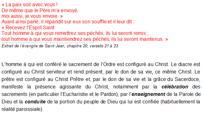 Le sacrement de l ordre 1